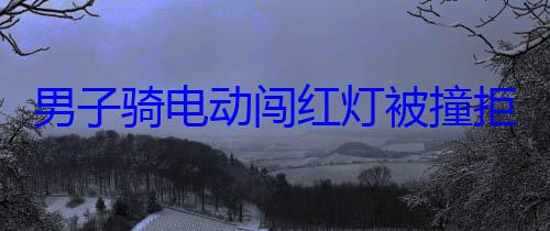 男子骑电动闯红灯被撞拒100元私了 交警判了男子呆若木鸡 (男子骑着电瓶车穿越了)
