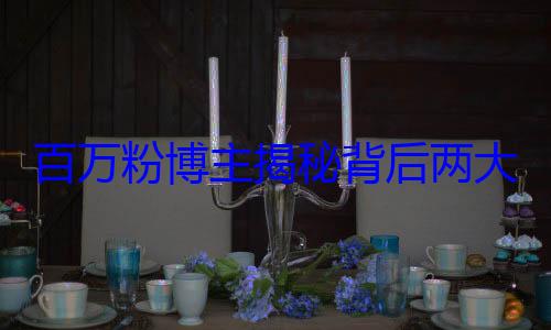 百万粉博主揭秘背后两大原因