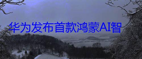 华为发布首款鸿蒙AI智能手表 WATCH 5新款正式登场 售价2699元起