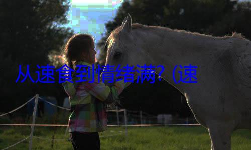 从速食到情绪满? (速食是什么意思?)