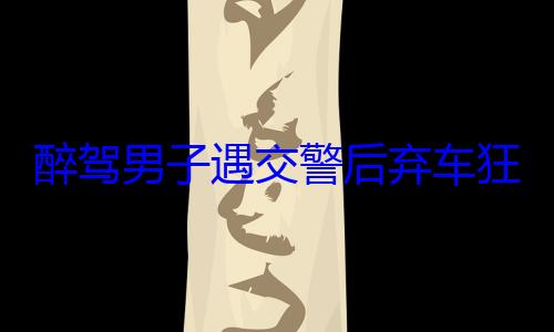 醉驾男子遇交警后弃车狂奔撒百元现钞：被罚款并吊销驾照 (醉驾男子遇交警查车竟掉头逆行逃跑)
